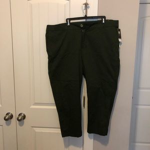 NWT Olive Green Cropped Trouser 20W KUT FTCloth
